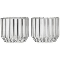 Pair of Czech Contemporary Dearborn Wine Cocktail Glasses Handmade, in Stock