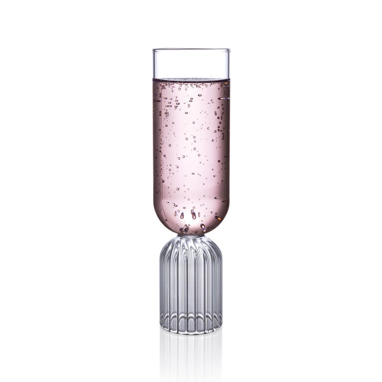 Fferrone Set de 2 verres à champagne contemporains en mai Faits à la main  En vente sur 1stDibs | flute champagne moderne