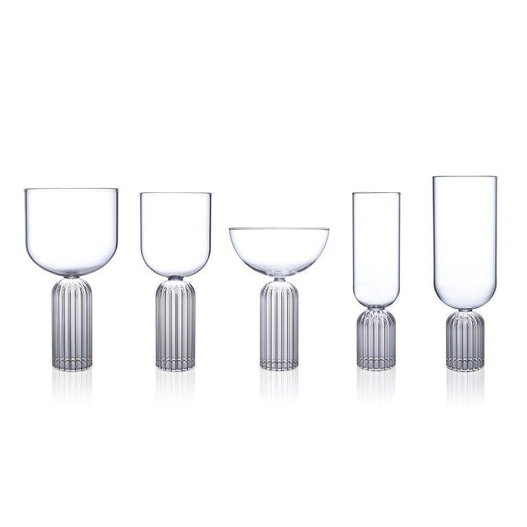 Modern EU Clients Pair of Czech Contemporary May Medium Glasses Handmade, in Stock