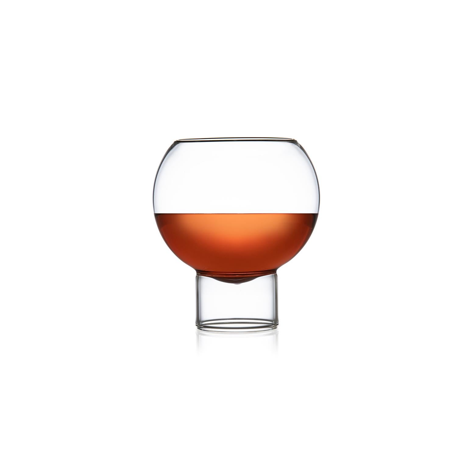 low wine glass