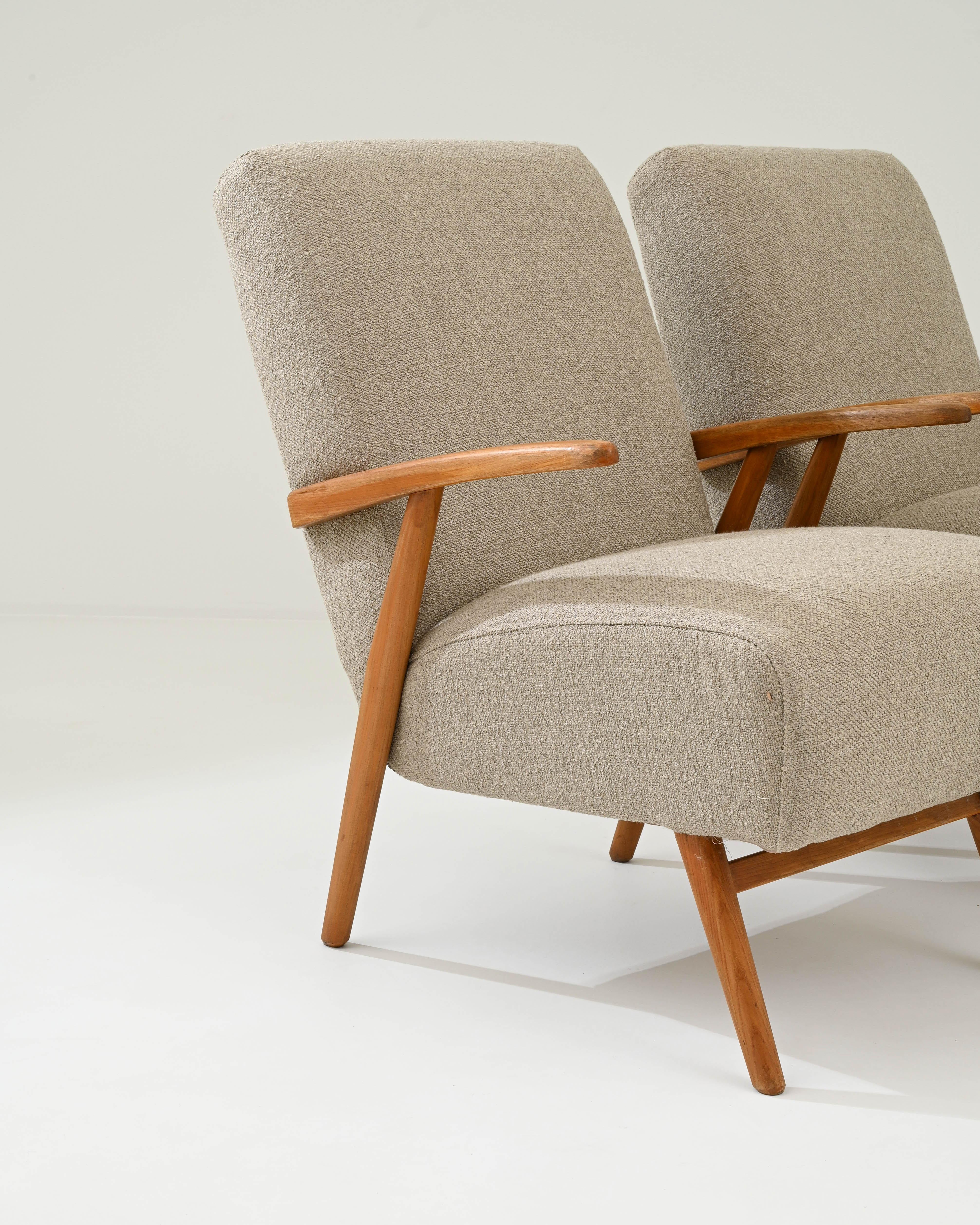 Pair of Czech Mid-Century Modern Armchairs 5