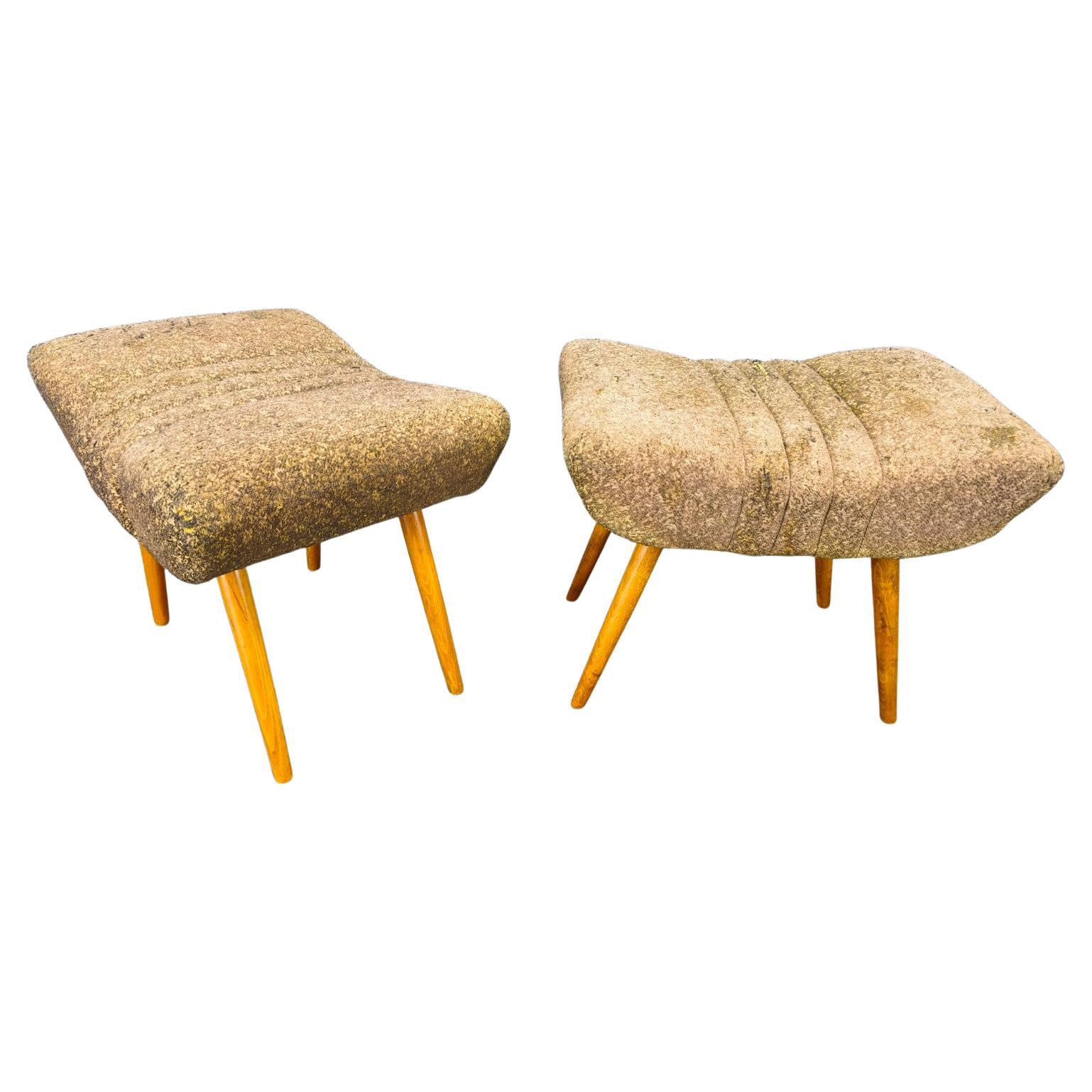 Pair of Czech Mid Century Stools, 1960s