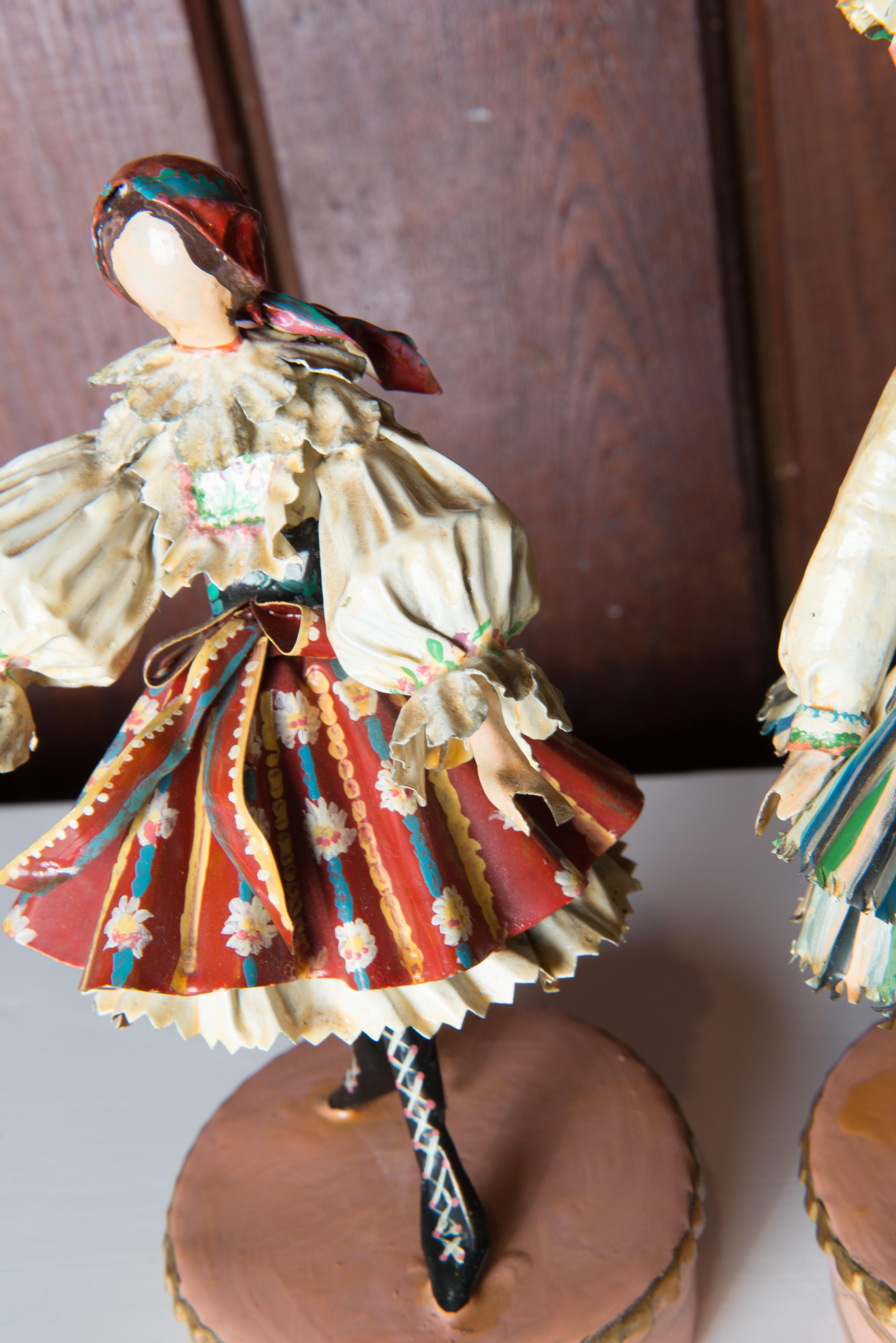 Pair of Czech & Polish Costumed Sculptures by Lee Menichetti For Sale 4