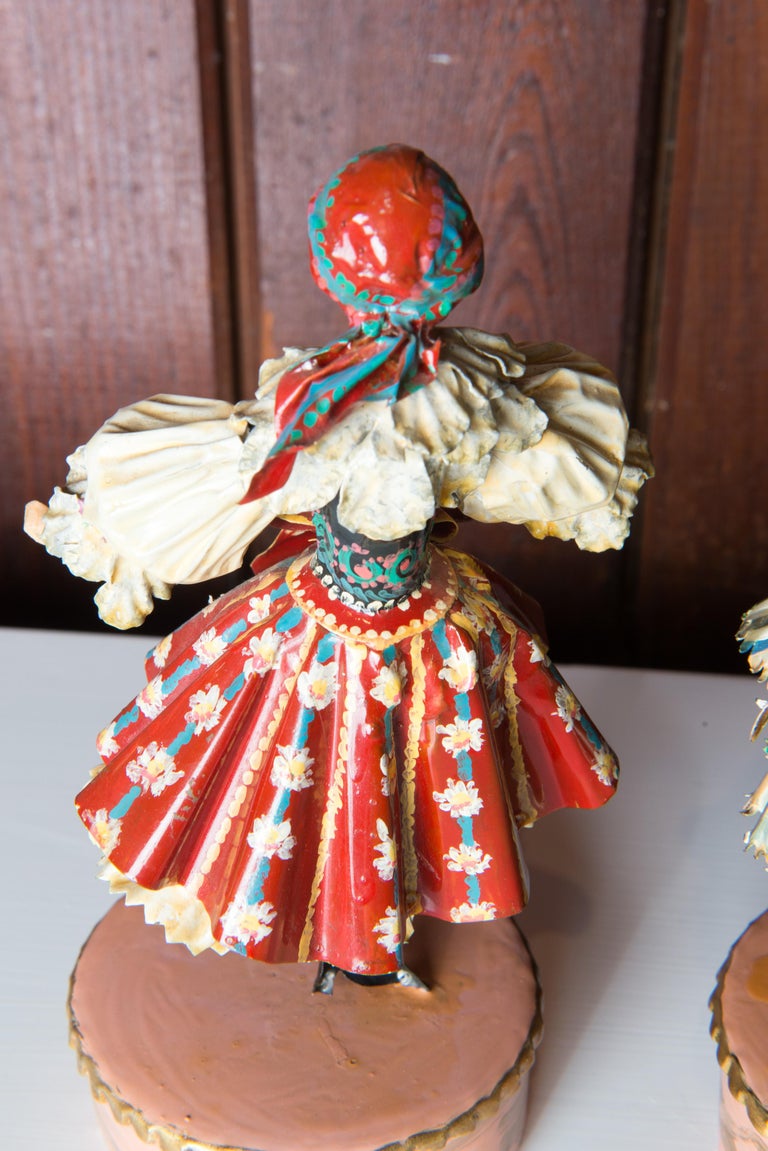 Pair of Czech & Polish Costumed Sculptures by Lee Menichetti For Sale 6