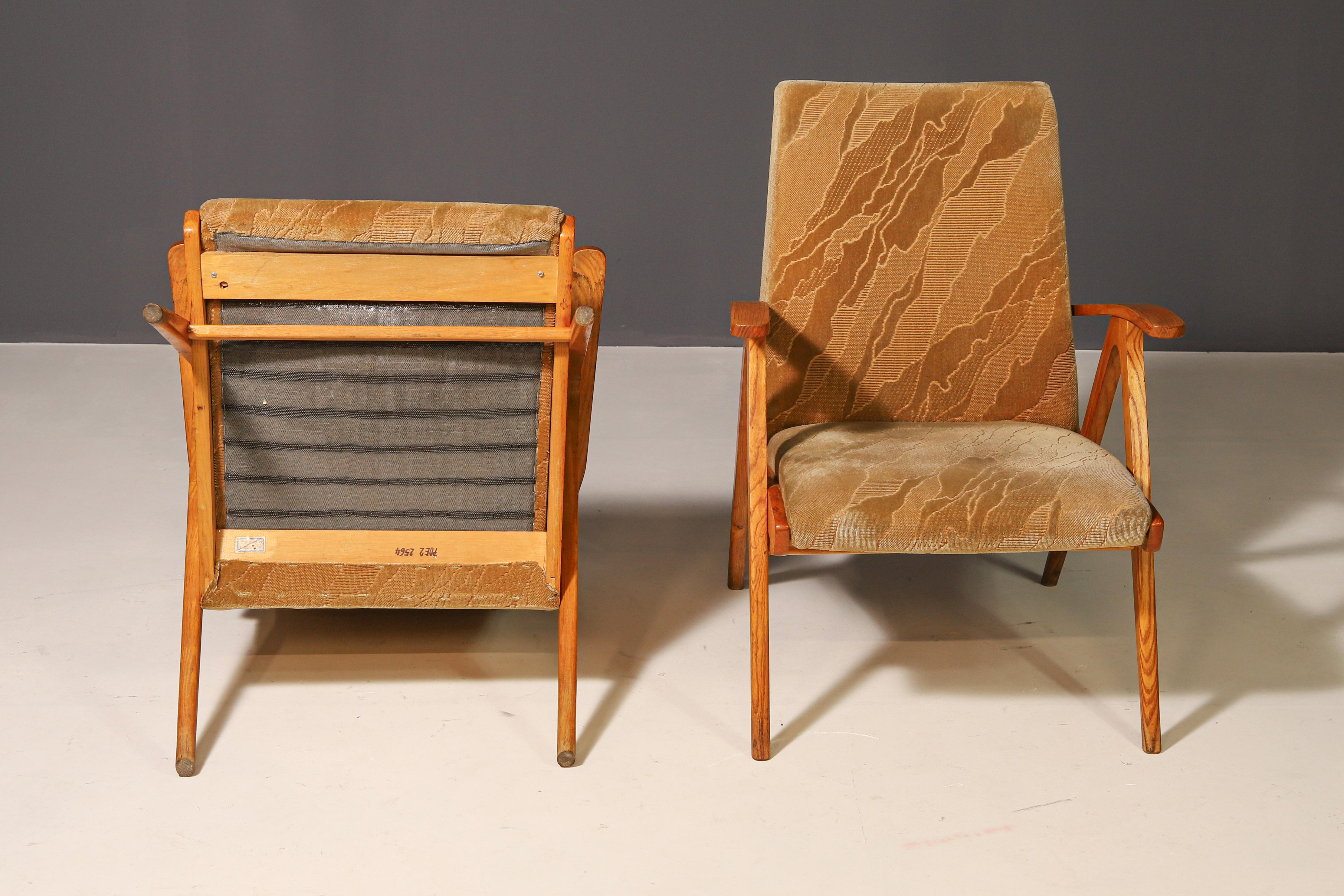Pareja de sillones checoslovacos, años 60 en venta 10