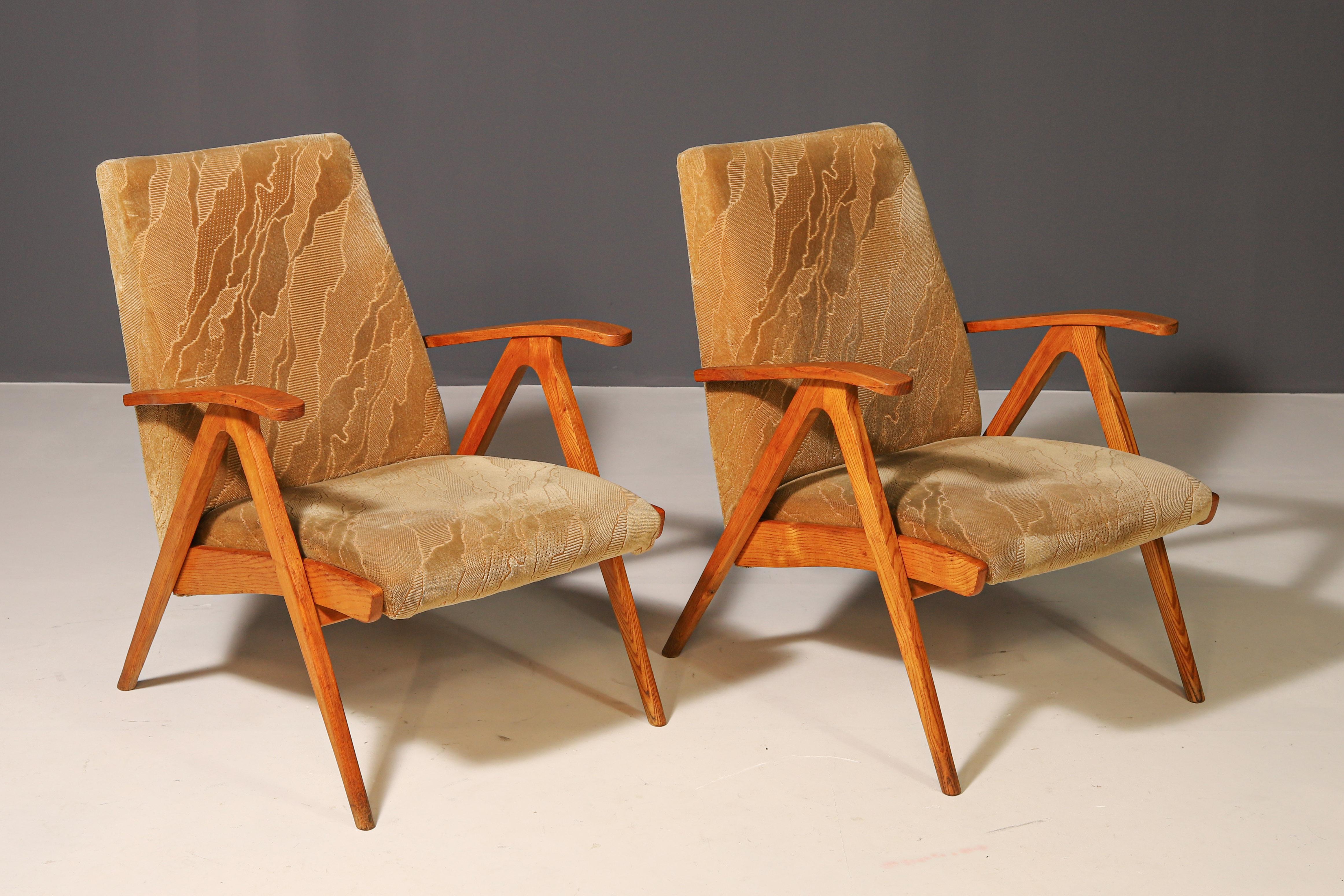 Pareja de sillones checoslovacos, años 60 en venta 2