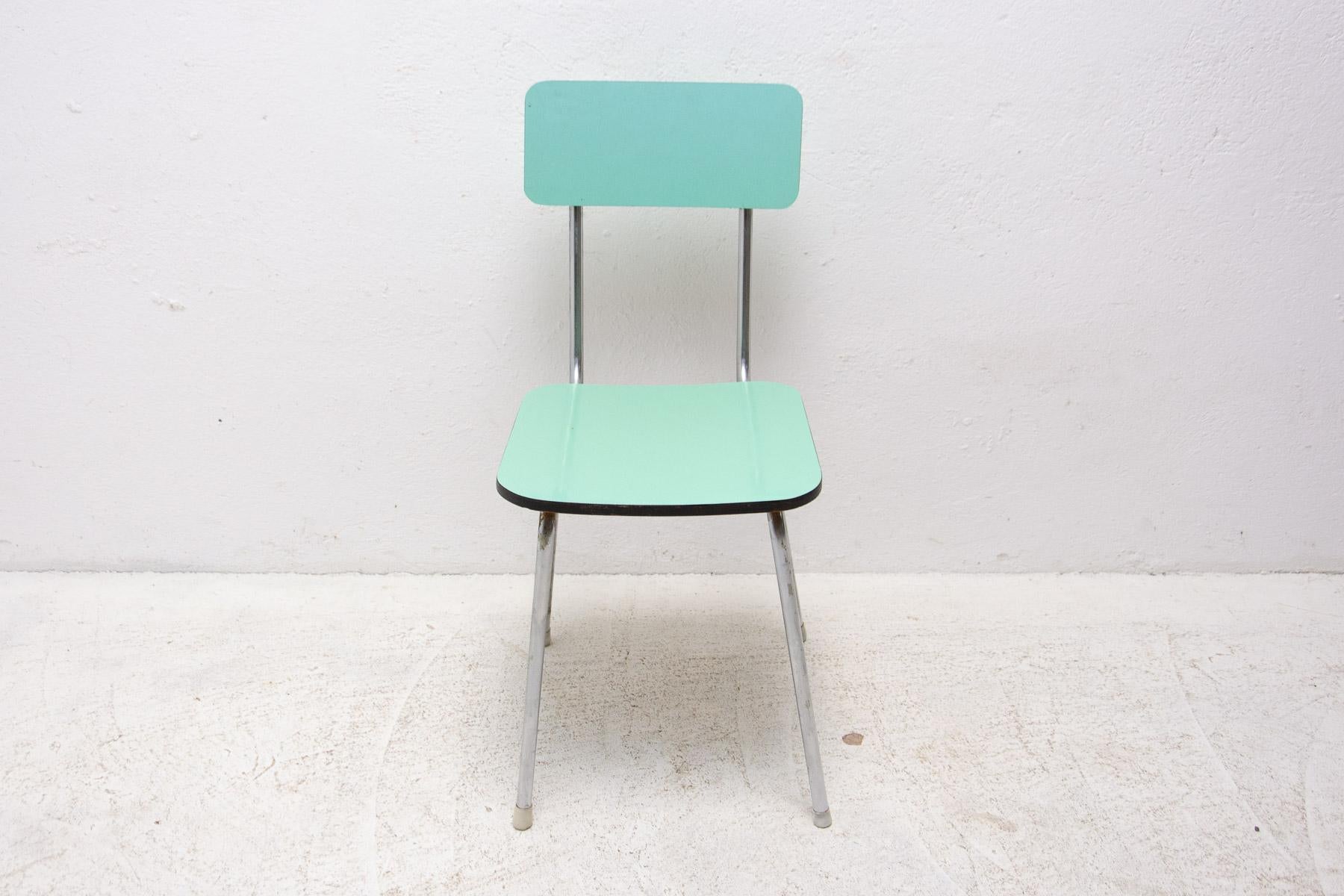  Pair of Czechoslovak Colored Formica Cafe Chairs, 1960´s For Sale 4