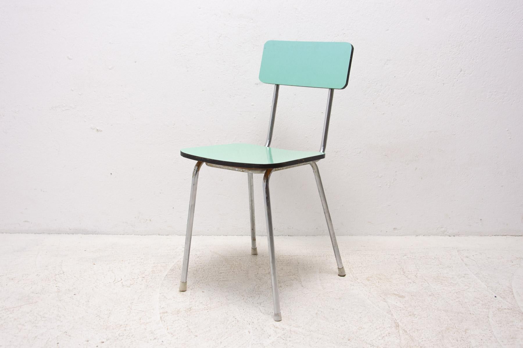  Pair of Czechoslovak Colored Formica Cafe Chairs, 1960´s For Sale 6