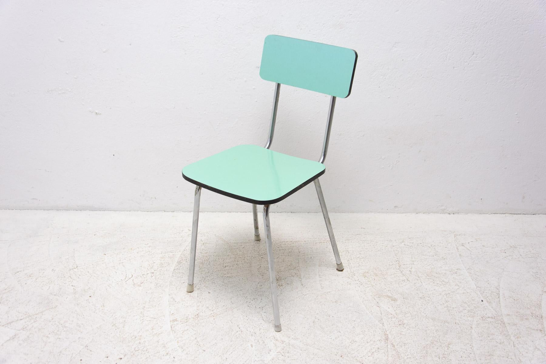  Pair of Czechoslovak Colored Formica Cafe Chairs, 1960´s For Sale 7