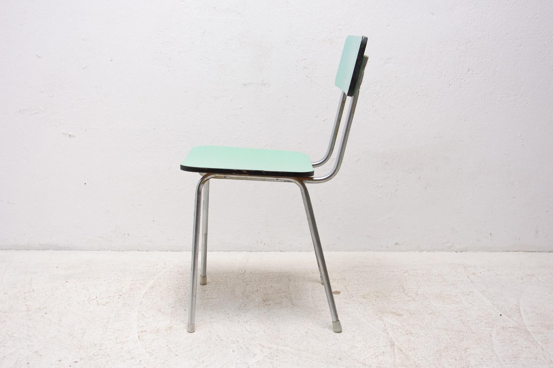  Pair of Czechoslovak Colored Formica Cafe Chairs, 1960´s For Sale 8