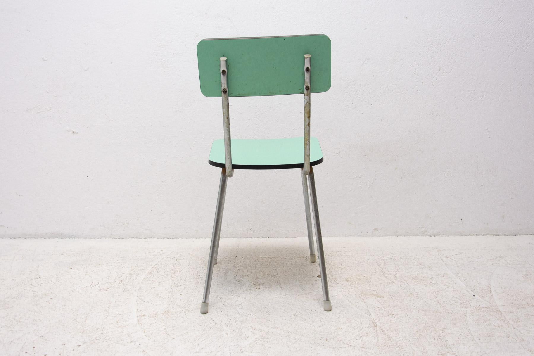  Pair of Czechoslovak Colored Formica Cafe Chairs, 1960´s For Sale 10