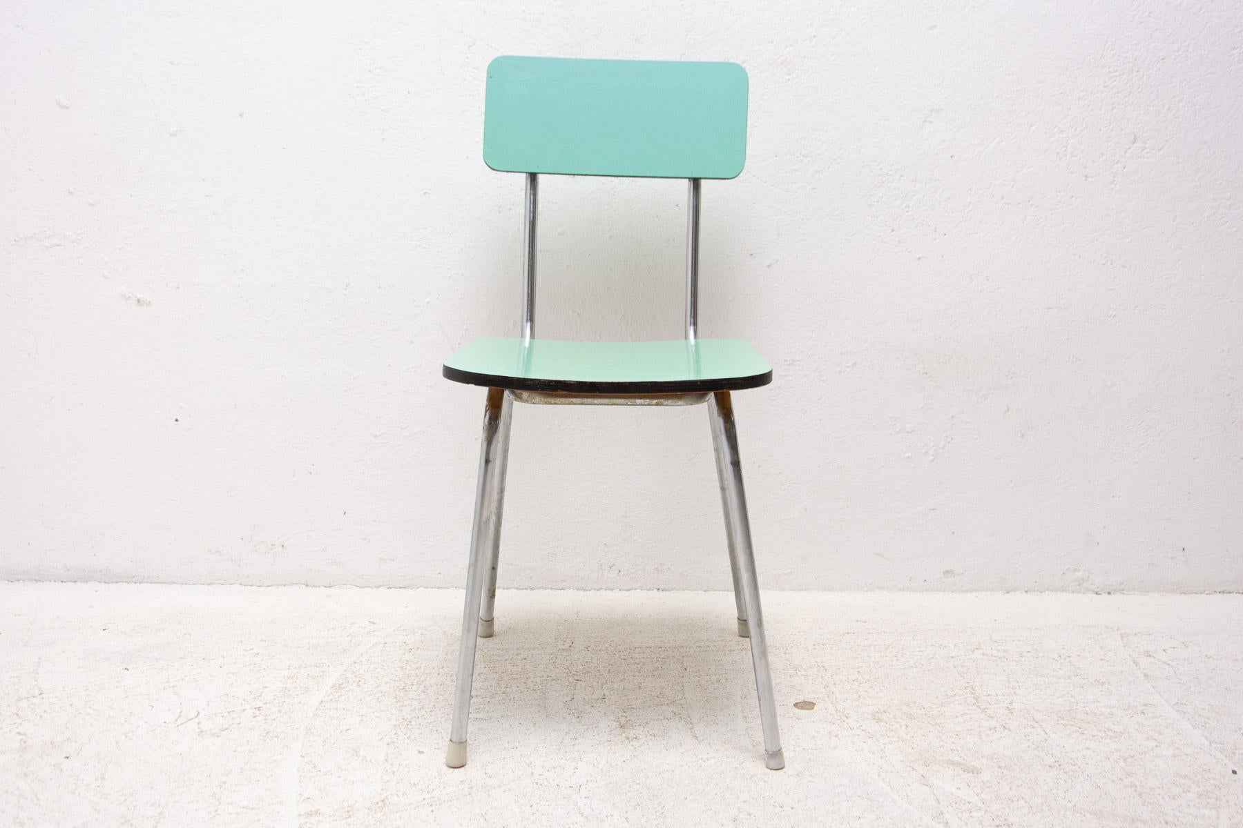  Pair of Czechoslovak Colored Formica Cafe Chairs, 1960´s For Sale 3