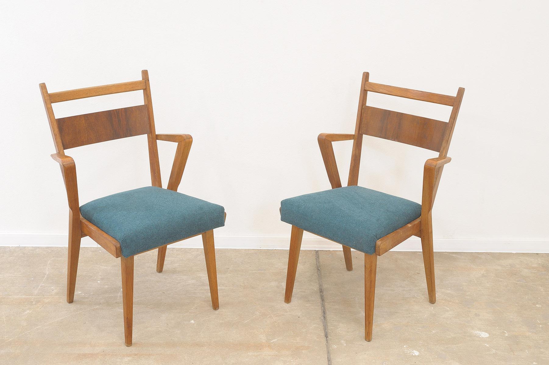  Pair of Czechoslovak Vintage bentwood chairs by Jitona, 1970´s In Good Condition For Sale In Prague 8, CZ