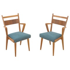 Coppia di sedie in legno curvato vintage cecoslovacche di Jitona, 1970