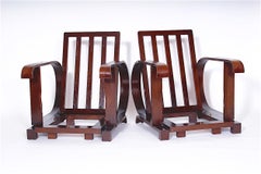 Pair of Czechoslovakian Armchairs, 1920s