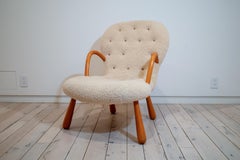 Pair of Dagmar Clam Chairs by Arnold Madsen