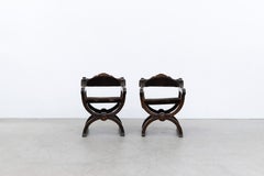 Pair of Dagobert Empire Style Arm Chairs