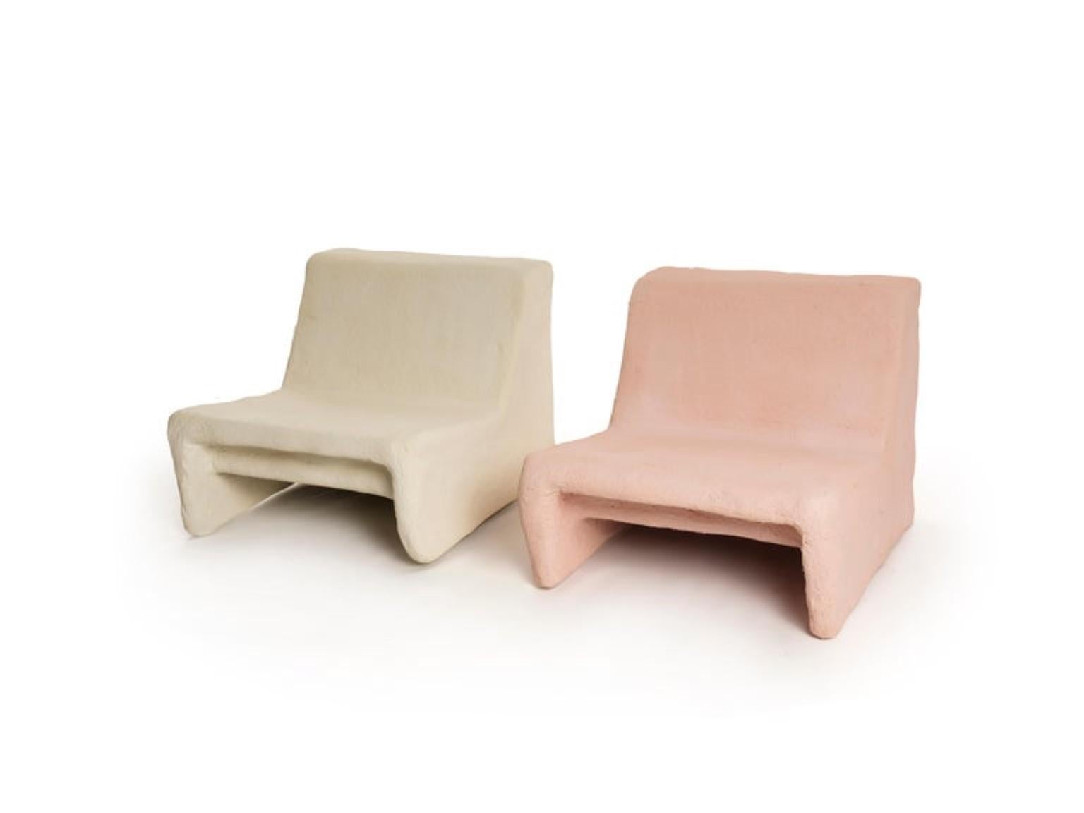 Pair of daisy chair by Mary-Lynn & Carlo
The elephant project
Dimensions: H 60 x W 69 x D 81 cm
Materials: concrete colored, foam polystyrene
Finish: water, stains repellent

Marylynn and Carlo:

The Massoud siblings have been experimenting