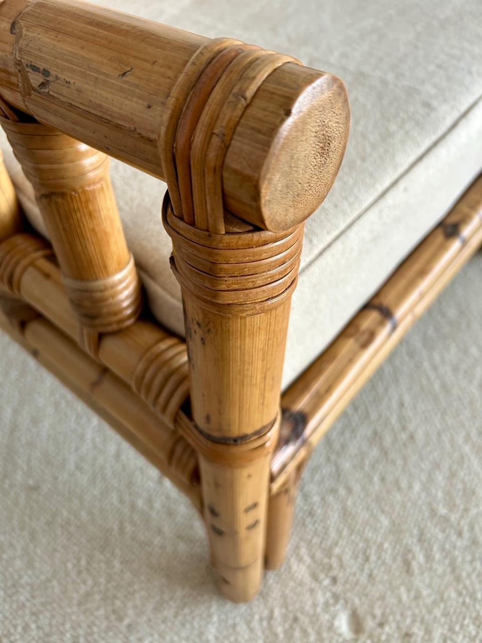 Coppia di poltrone in rattan Dal Vera circa 1970 in vendita 1