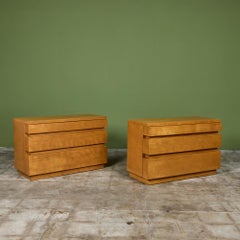 Pair of Dan Johnson Three Drawer Dressers for Hayden Hall