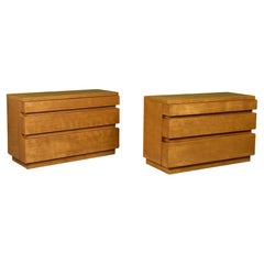 Pair of Dan Johnson Three Drawer Dressers for Hayden Hall