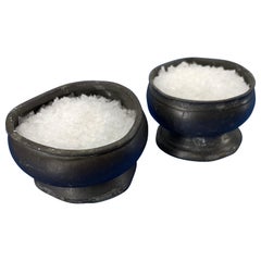 Pair Of Danish 18th Century Pewter Salt Cellars