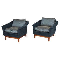 Pair of Danish 1970s Mid-size Low Back Club or Lunge Chair from Hotel Admiral