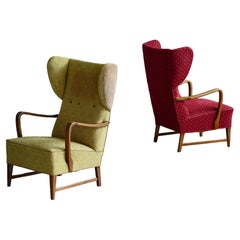 Mid-Century Modern Wingback Chairs