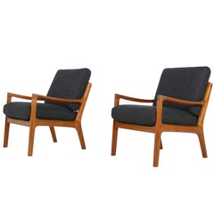 Pair of Danish 1960s Teak Lounge Easy Chairs by Ole Wanscher CADO, Denmark