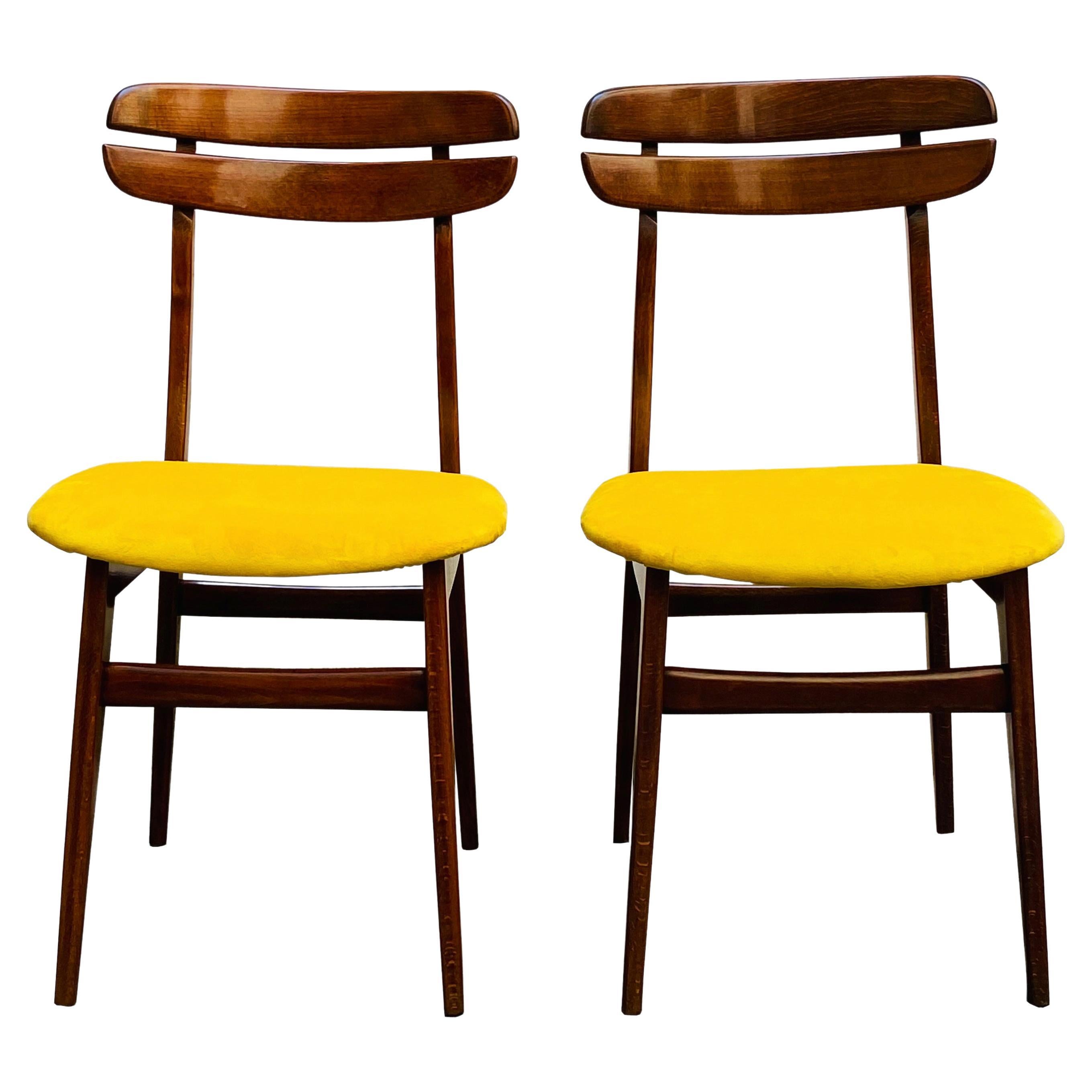 Paire de chaises danoises design des années 60