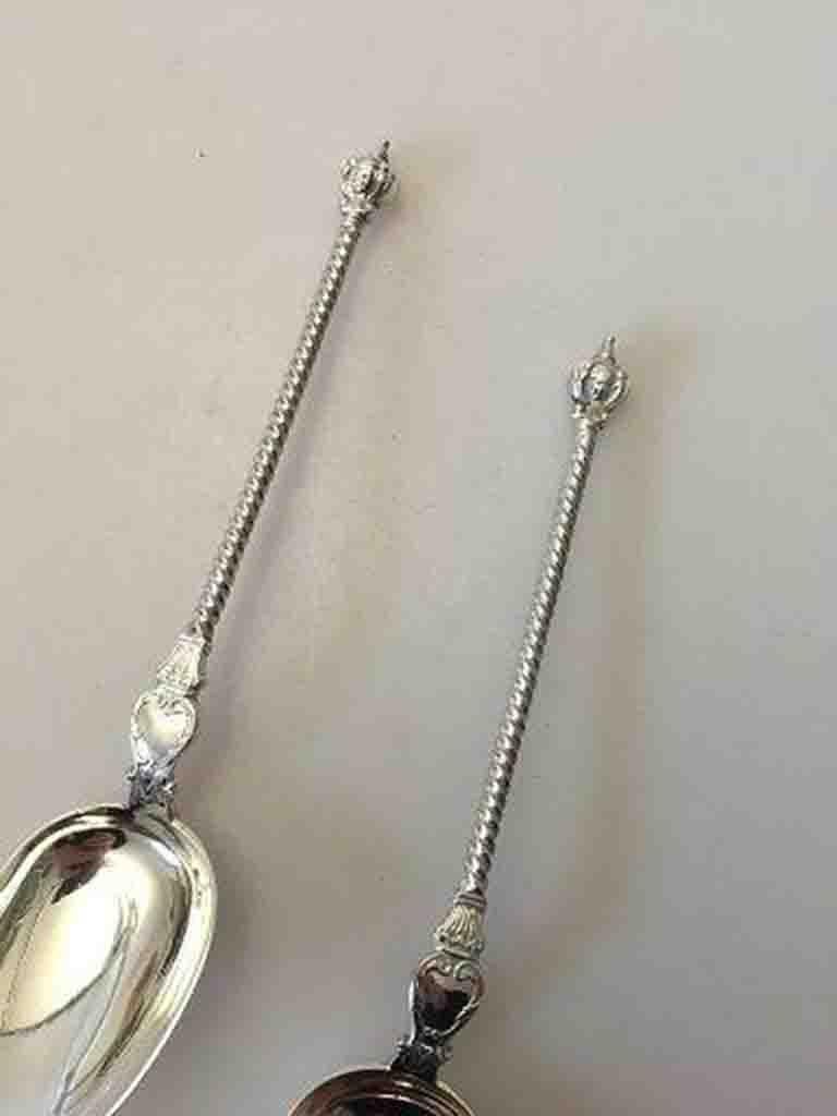 Pair of Danish Apostle Silver Spoons from 1897 For Sale at 1stDibs
