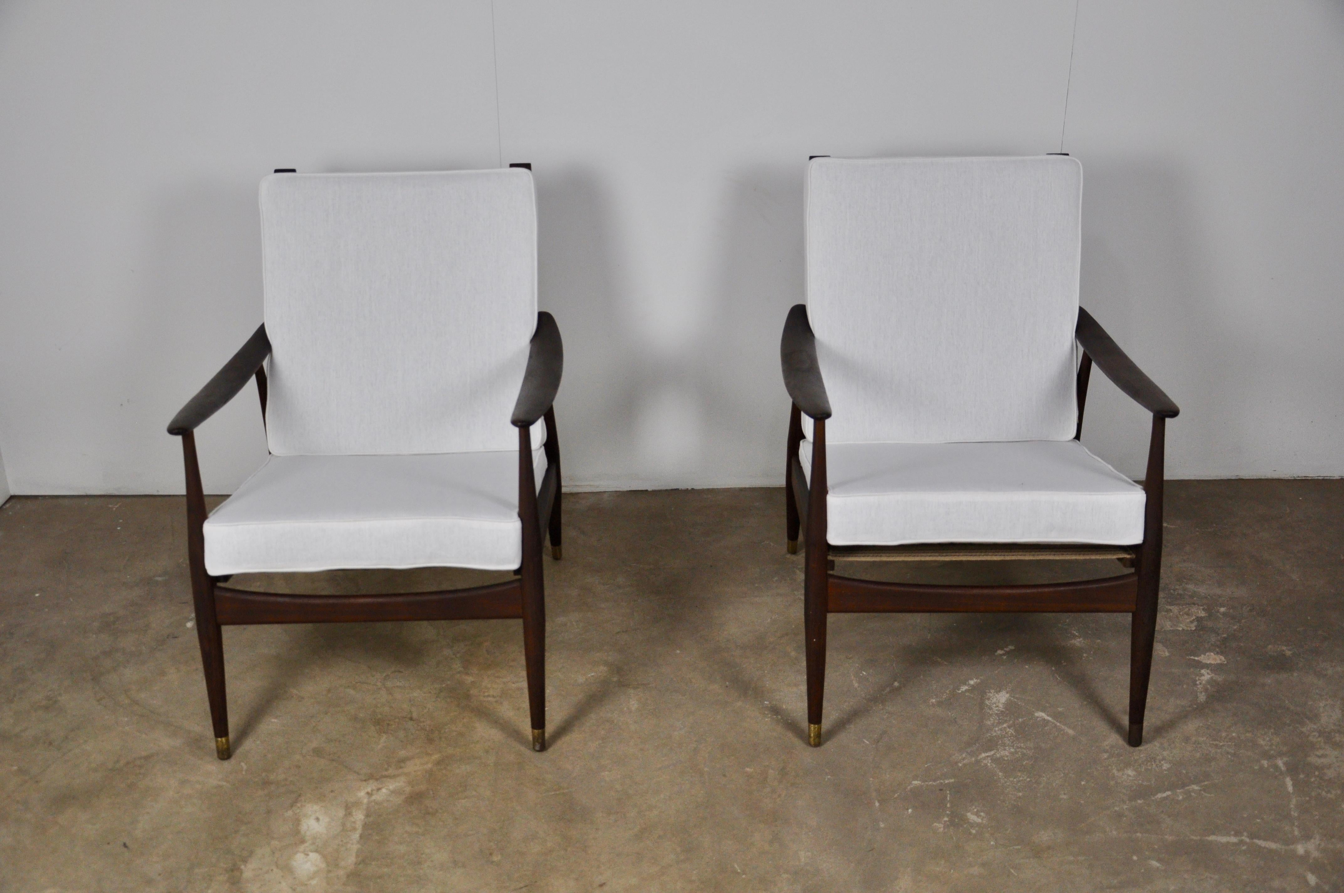 Pair of Danish Armchairs, 1960s In Good Condition In Lasne, BE