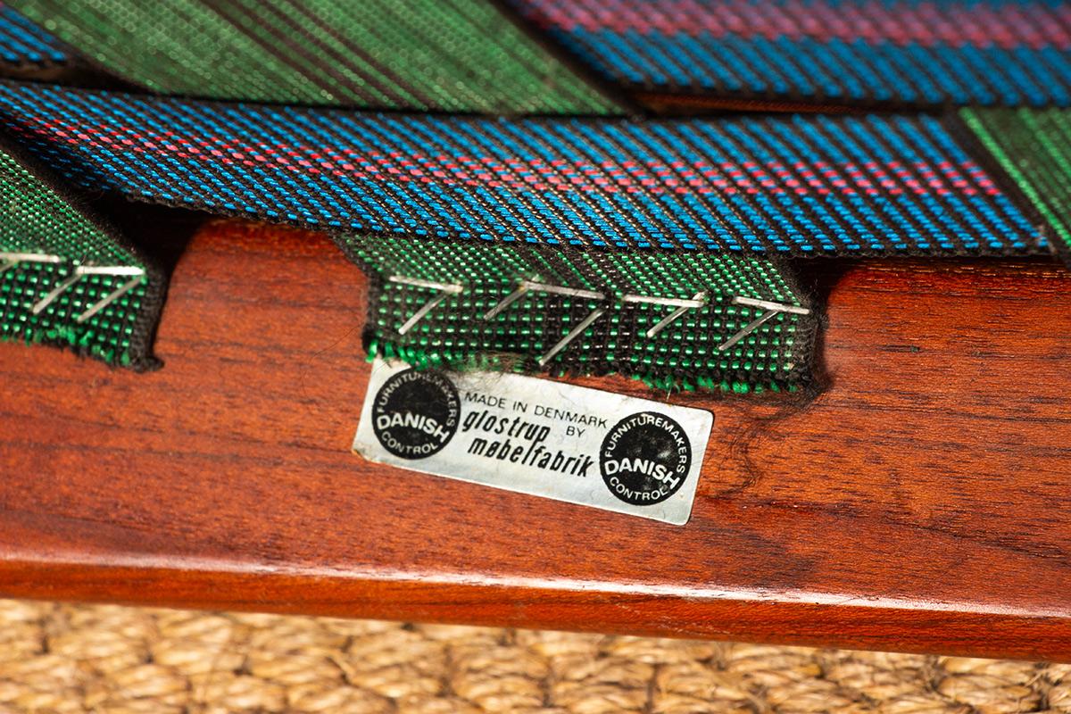 Pareja de sillones daneses de teca maciza y tela, modelo GM5, Svend Aage Eriksen en venta 13