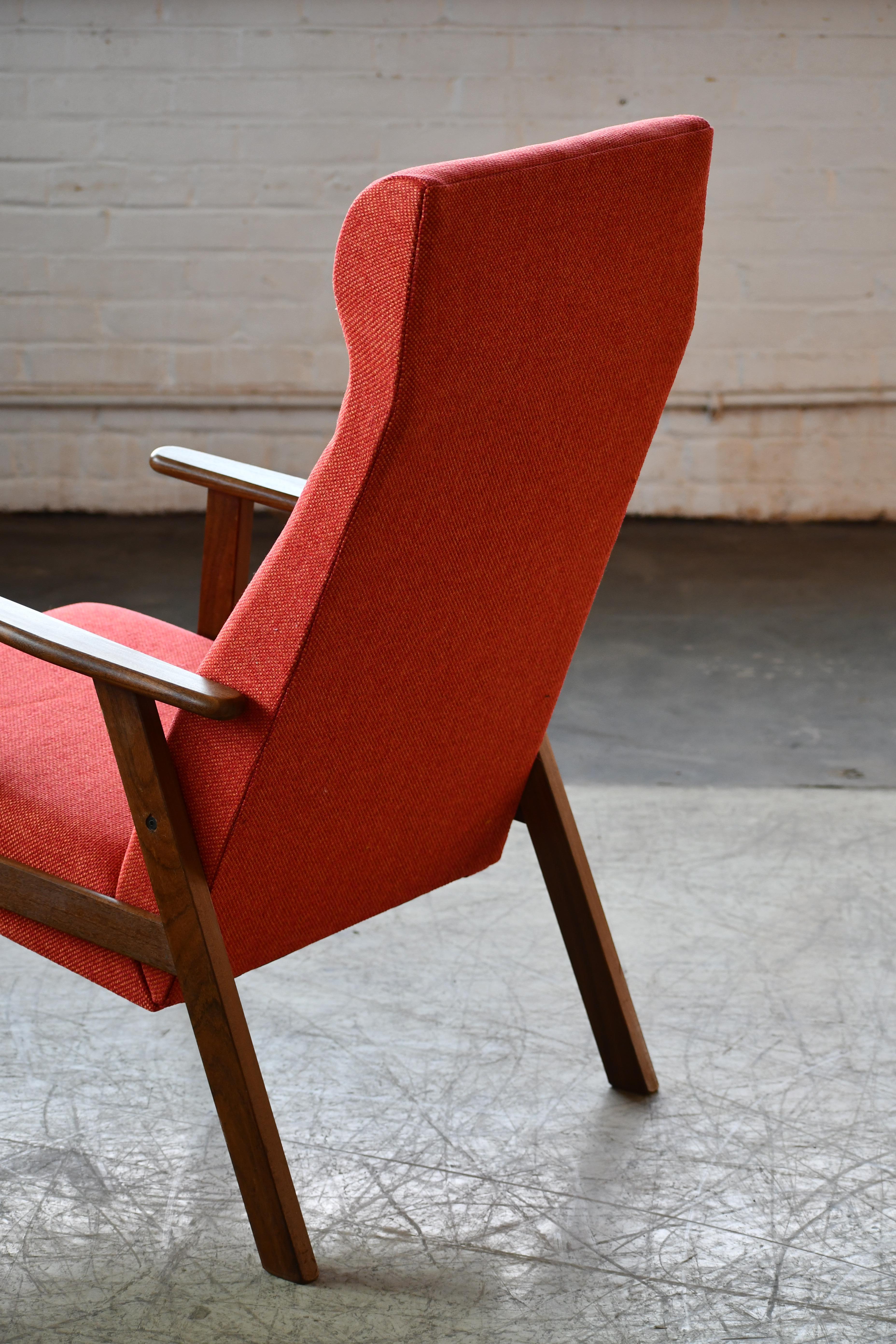 Mid-20th Century Pair of Danish Arne Vodder Style Midcentury Easy Chairs in Teak