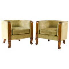 Pair of Danish Art Deco 1940s Club Chairs