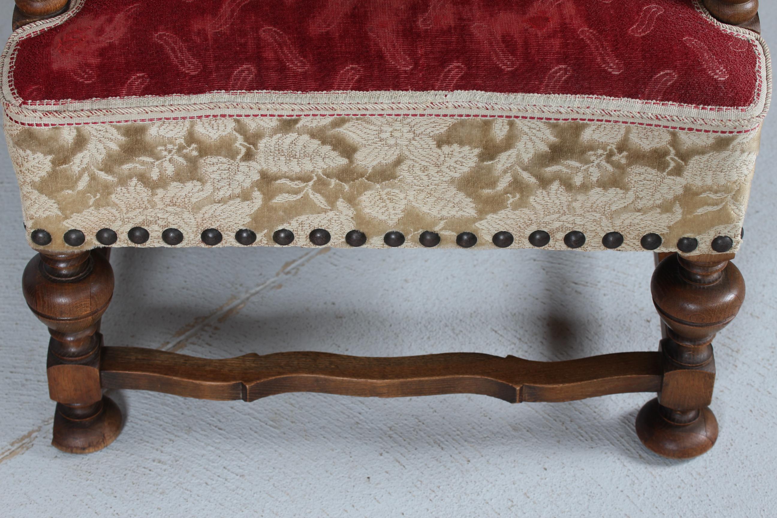 Danois Paire de chaises longues danoises Art Déco Authentique 1940s en Oak massif Brutalist en vente