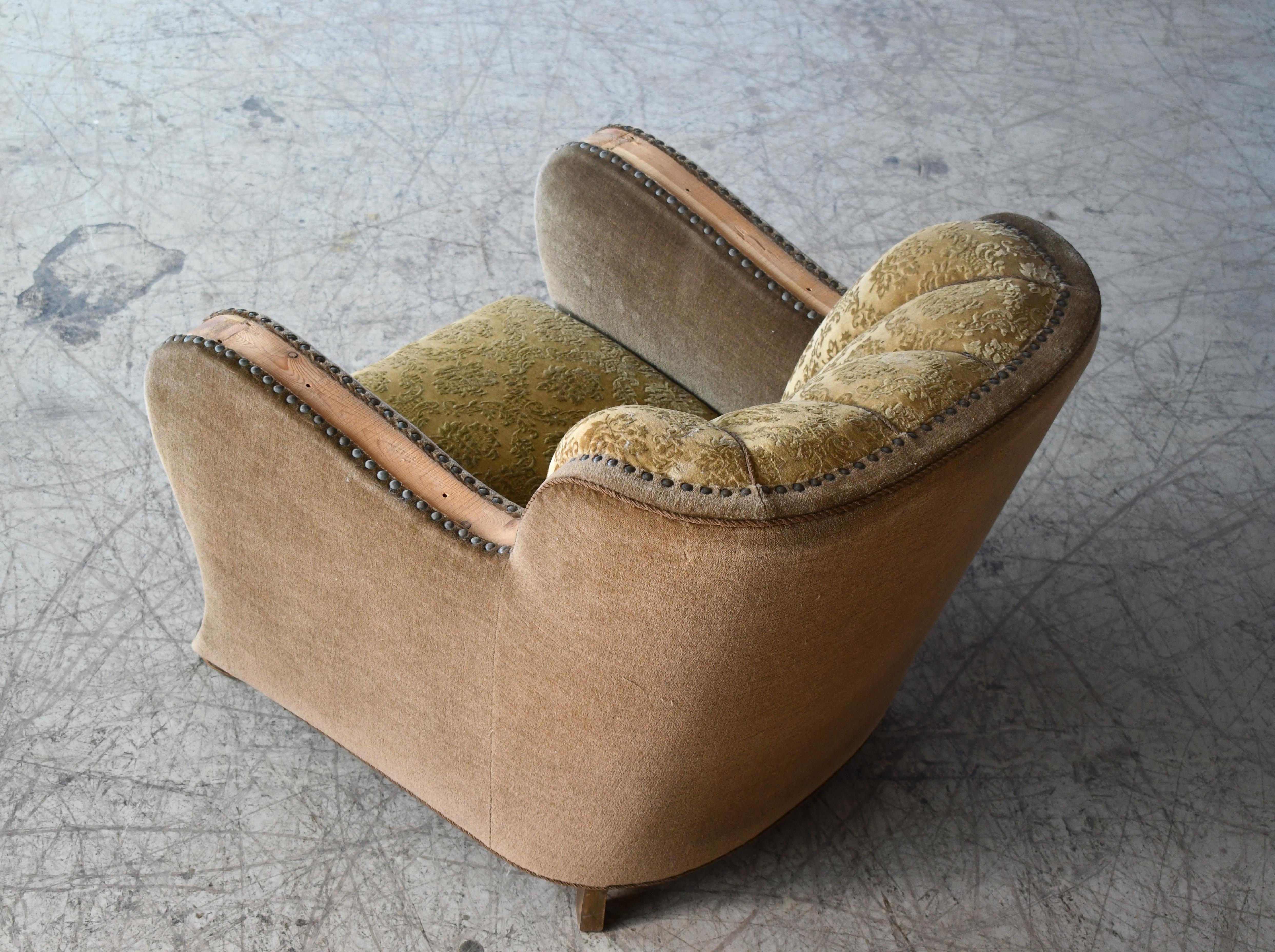 Pair of Danish Art Deco Club or Lounge Chairs, 1930s 1