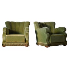 Pair of Danish Art Deco Club or Lounge Chairs, 1930s