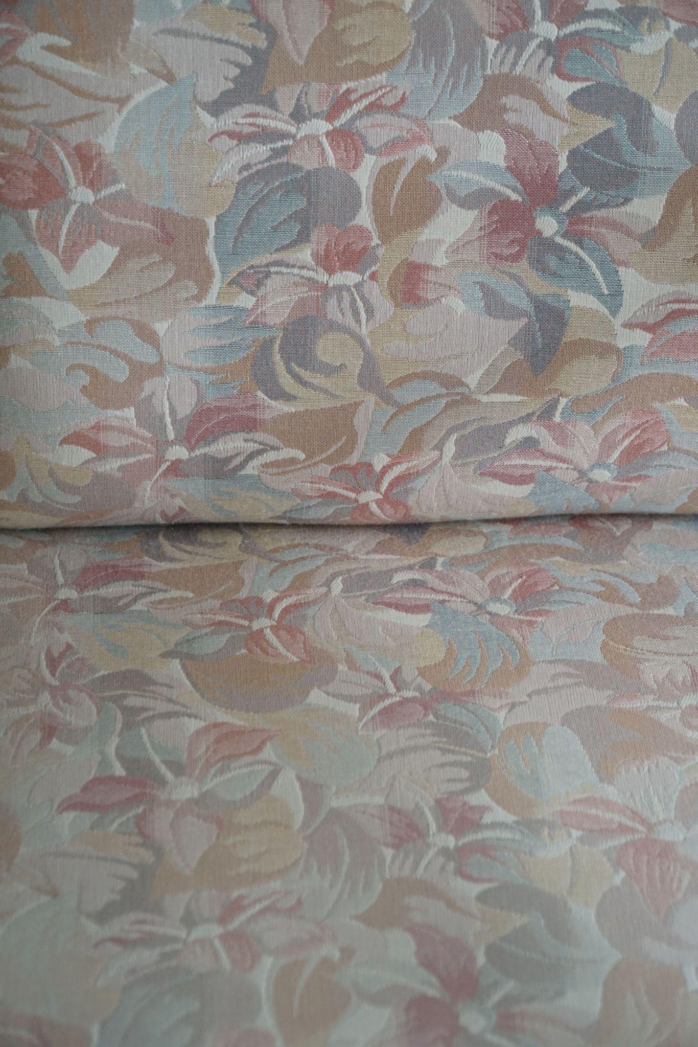 Pair of Danish Art Deco Lounge Chairs, Oak & Vibrant Flora Fabric, 1940s For Sale 12