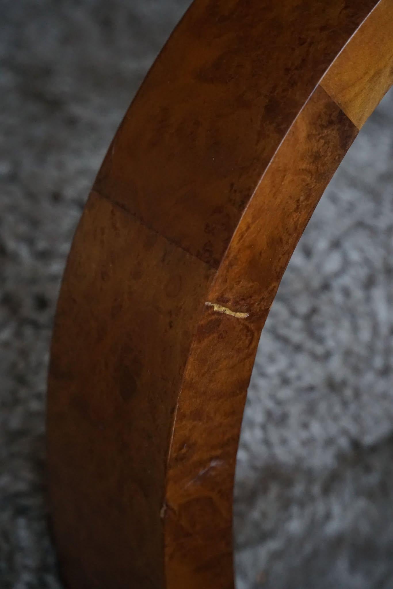 Pair of Danish Art Deco Lounge Chairs, Reupholstered, Lambswool & Walnut, 1930s 12