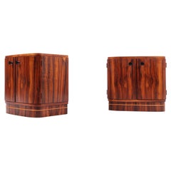 Pair of Danish Art Deco Nightstands in Walnut, 1950s