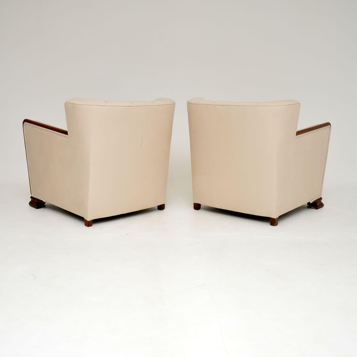 Pair of Danish Art Deco Period Armchairs 6