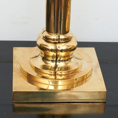 Pair of Danish Art Nouveau Brass Table Lamps