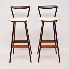 Pair of Danish Bar Stools by Henry Rosengren Hansen