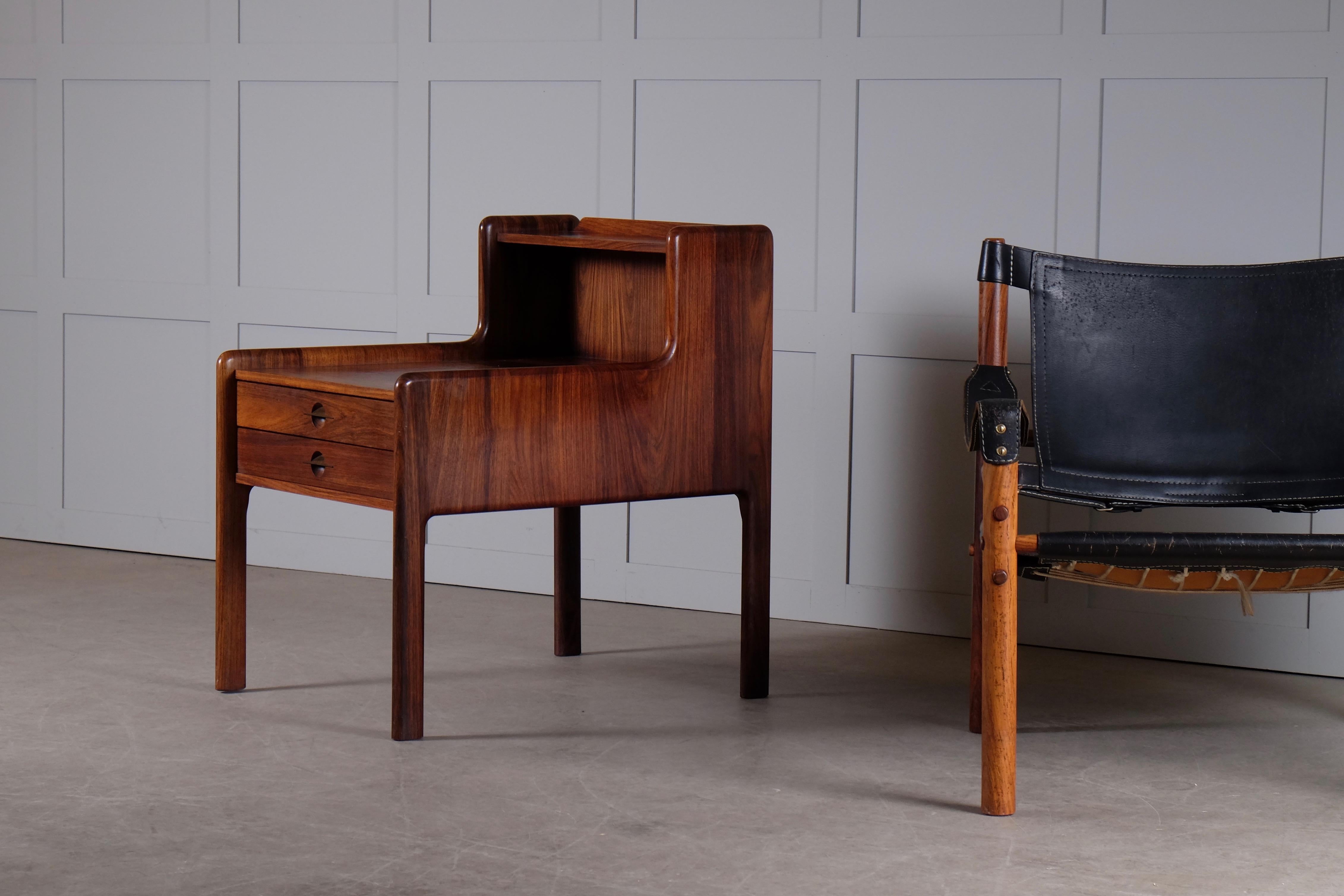 Pair of Danish Bedside Tables in Rosewood, 1960s 6