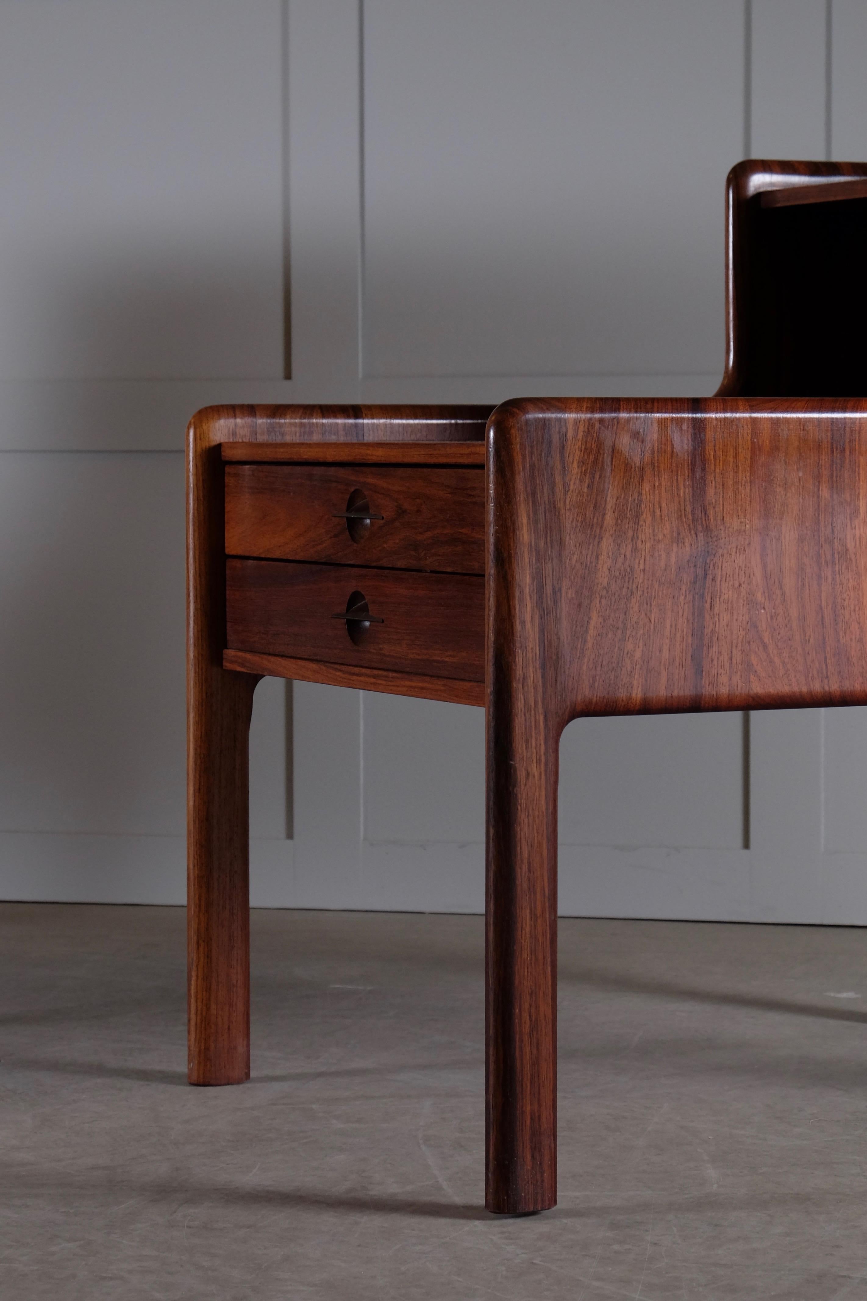 Pair of Danish Bedside Tables in Rosewood, 1960s 7