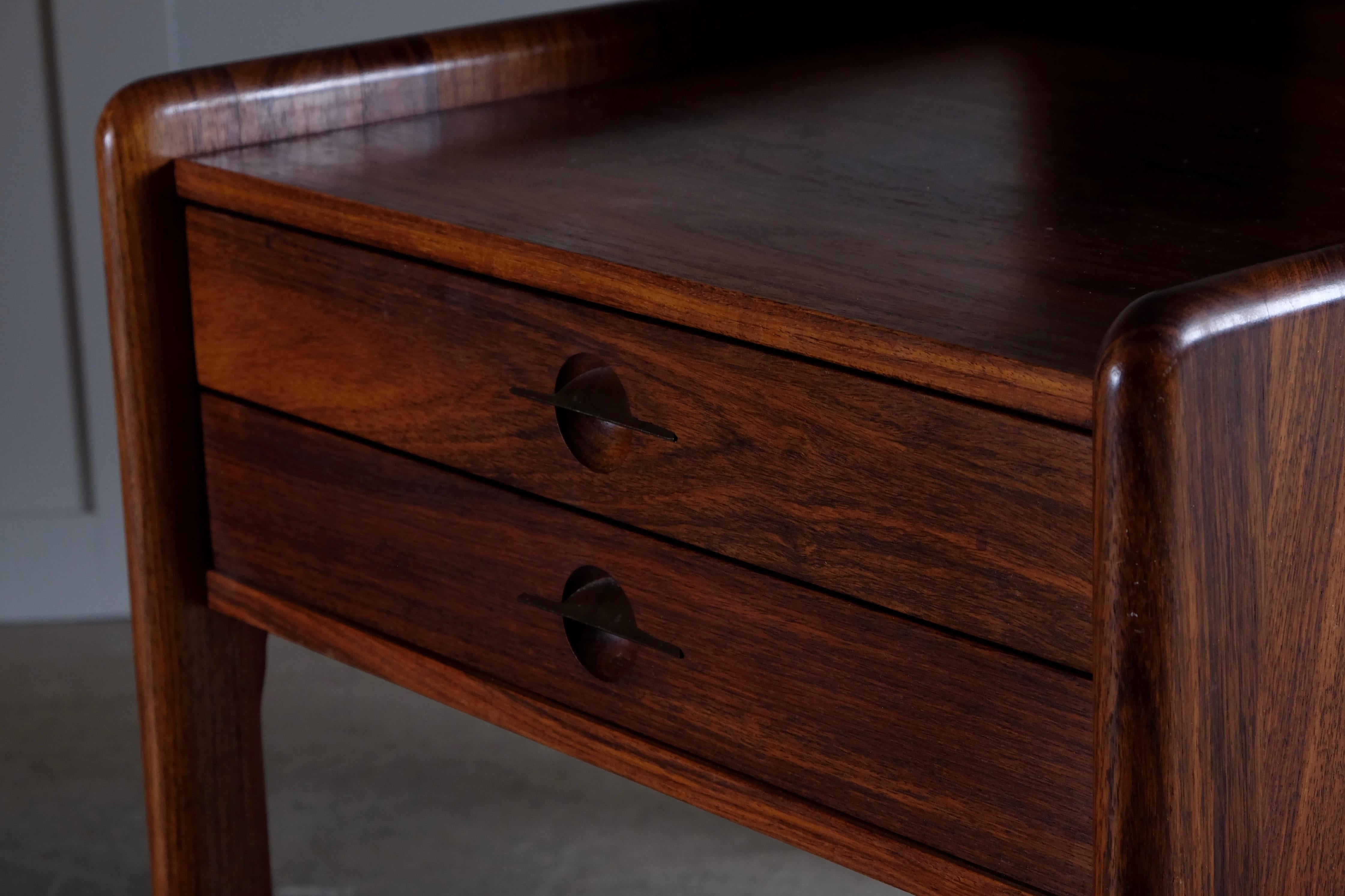 Pair of Danish Bedside Tables in Rosewood, 1960s 3