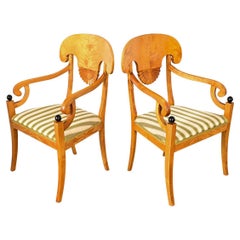 Pair of Danish Biedermeier Armchairs