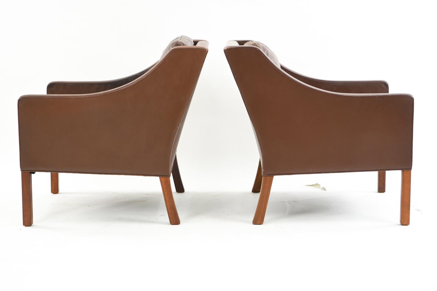 Pair of Danish Børge Mogensen Model 2207 Chairs 6