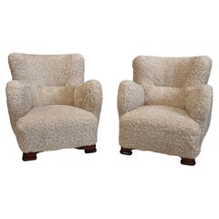 Pareja de sillones de ebanista daneses